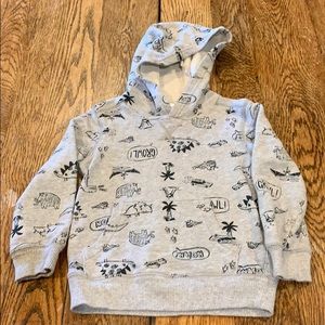 BOGO hoodie with dinosaurs